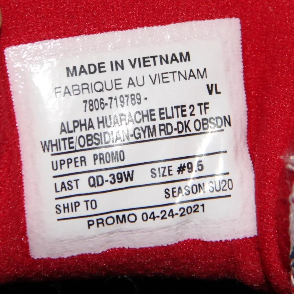 RARE Promo Nike Team USA Alpha Huarache Elite 2 TF Turf Womens 11 Olympics